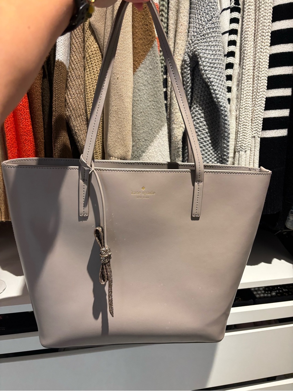 kate spade Grey Tote Bag